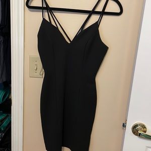 Black mini dress
